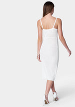 Crochet Midi Slit Dress