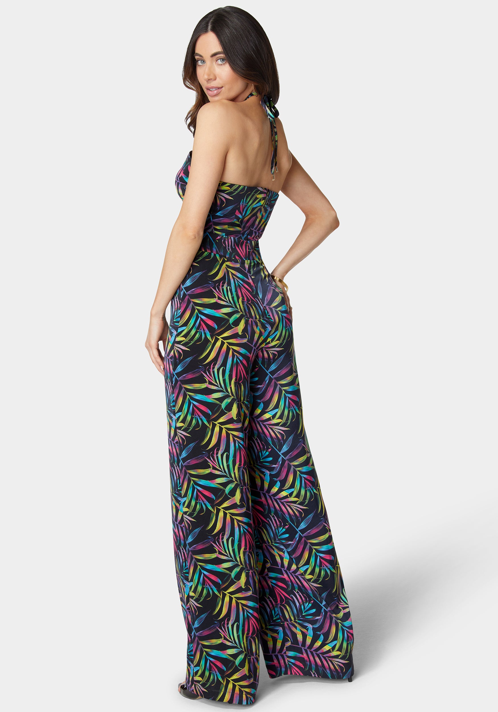 Neon Palm Print