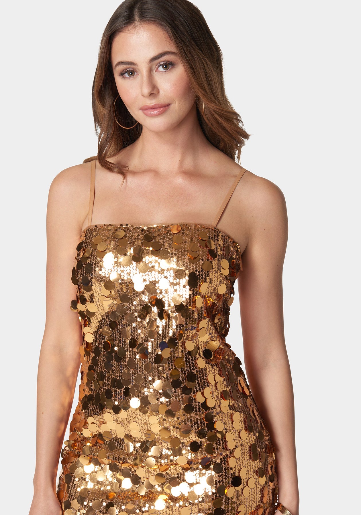 Soleil Sequin Mini Dress Brown FAR FROM BASIC SEQUIN MINI DRESS AKIRA Soleil Sequin Mini Dress Brown FAR FROM BASIC SEQUIN MINI DRESS AKIRA