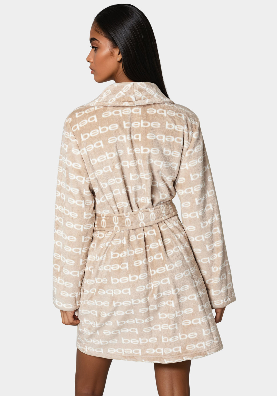 Printed Plush Robe
