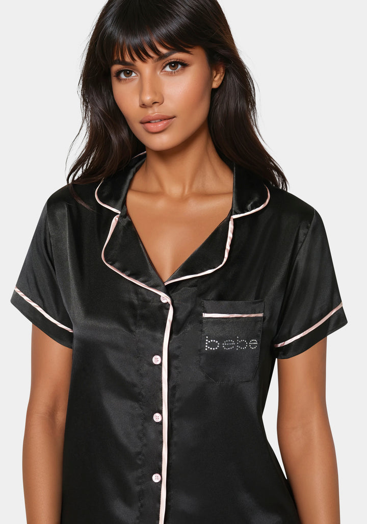 Other View-Button Up Short Set-Black