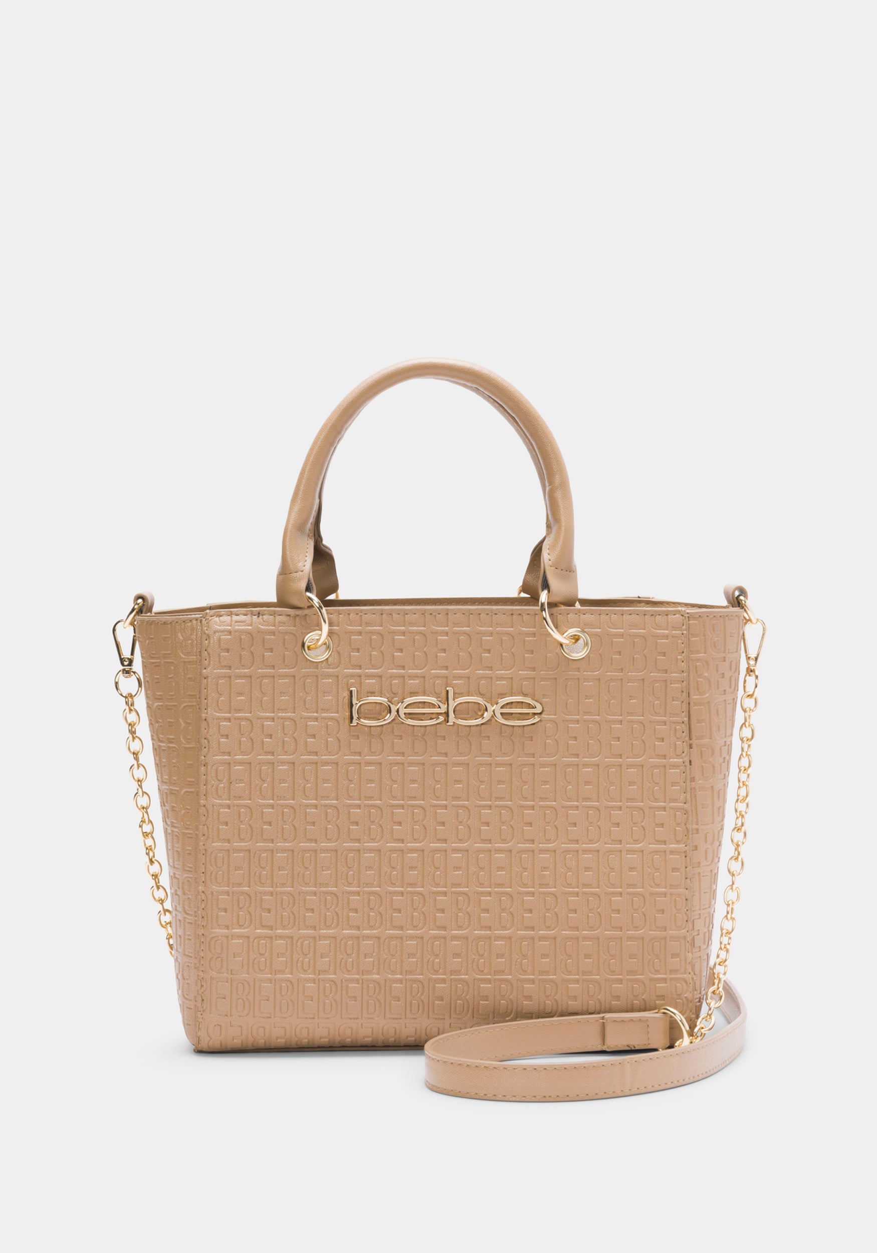 Celia Embossed Logo Satchel
