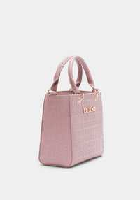 Celia Embossed Logo Satchel