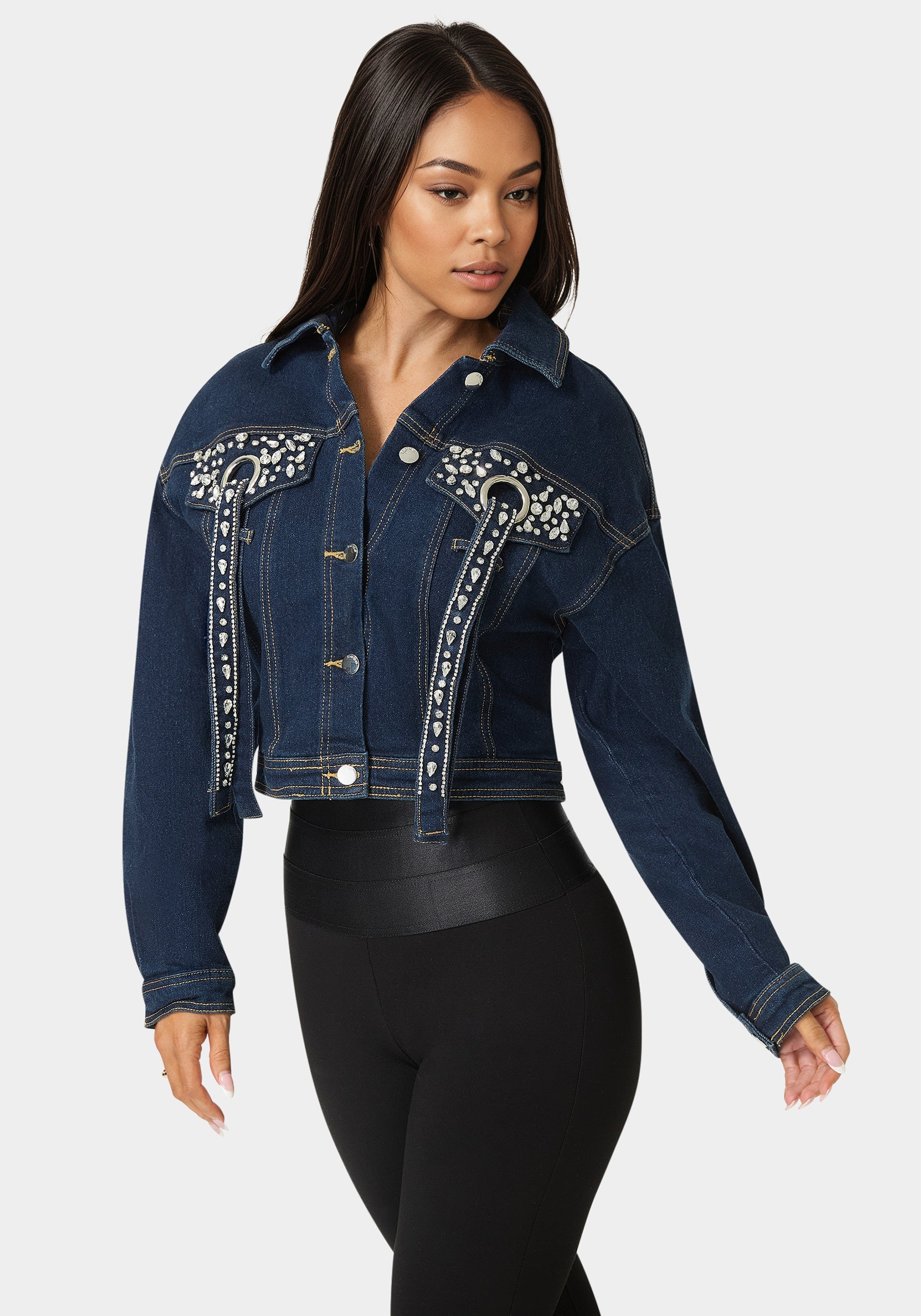 Baybee button design denim salopette