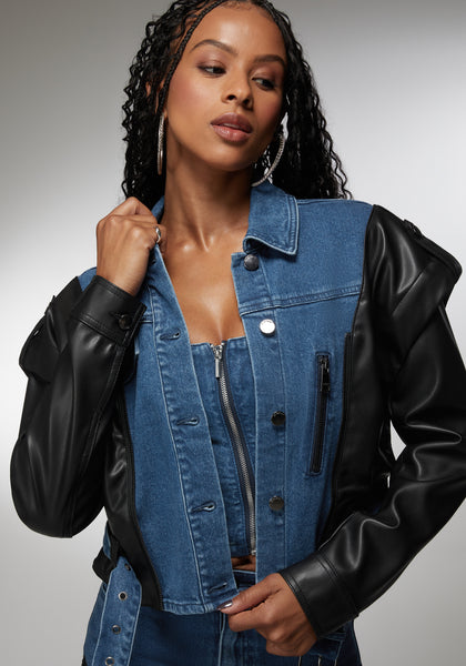 Faux Leather Biker Navy Blue Motorcycle Jacket Faux Leather Blue Patent Leather Jacket Faux Leather Womens Navy Biker  Jacket Motorcycle Jacket Navy Faux