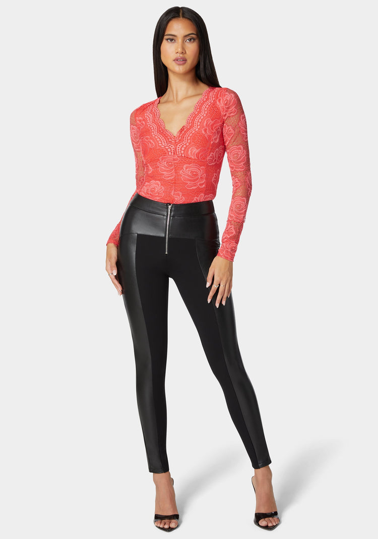 Bebe faux leather leggings sale