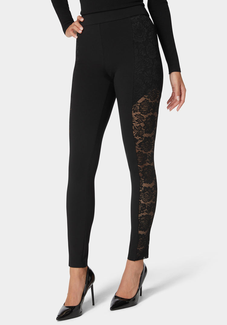 High Waist Lace Combo Insert Pdr Legging bebe