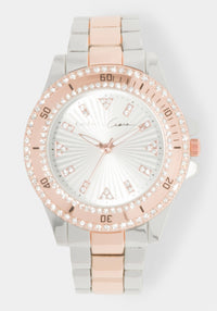Two-Tone Silver & Rose Gold