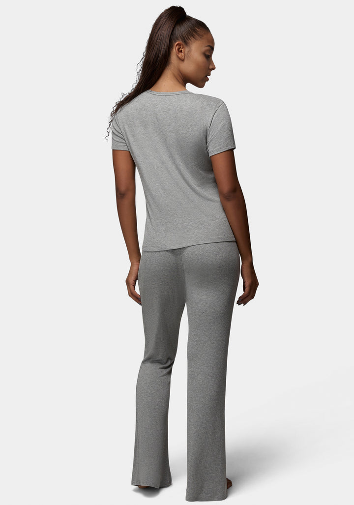 Back View-Better Thangs Lounge Set-Grey Heather