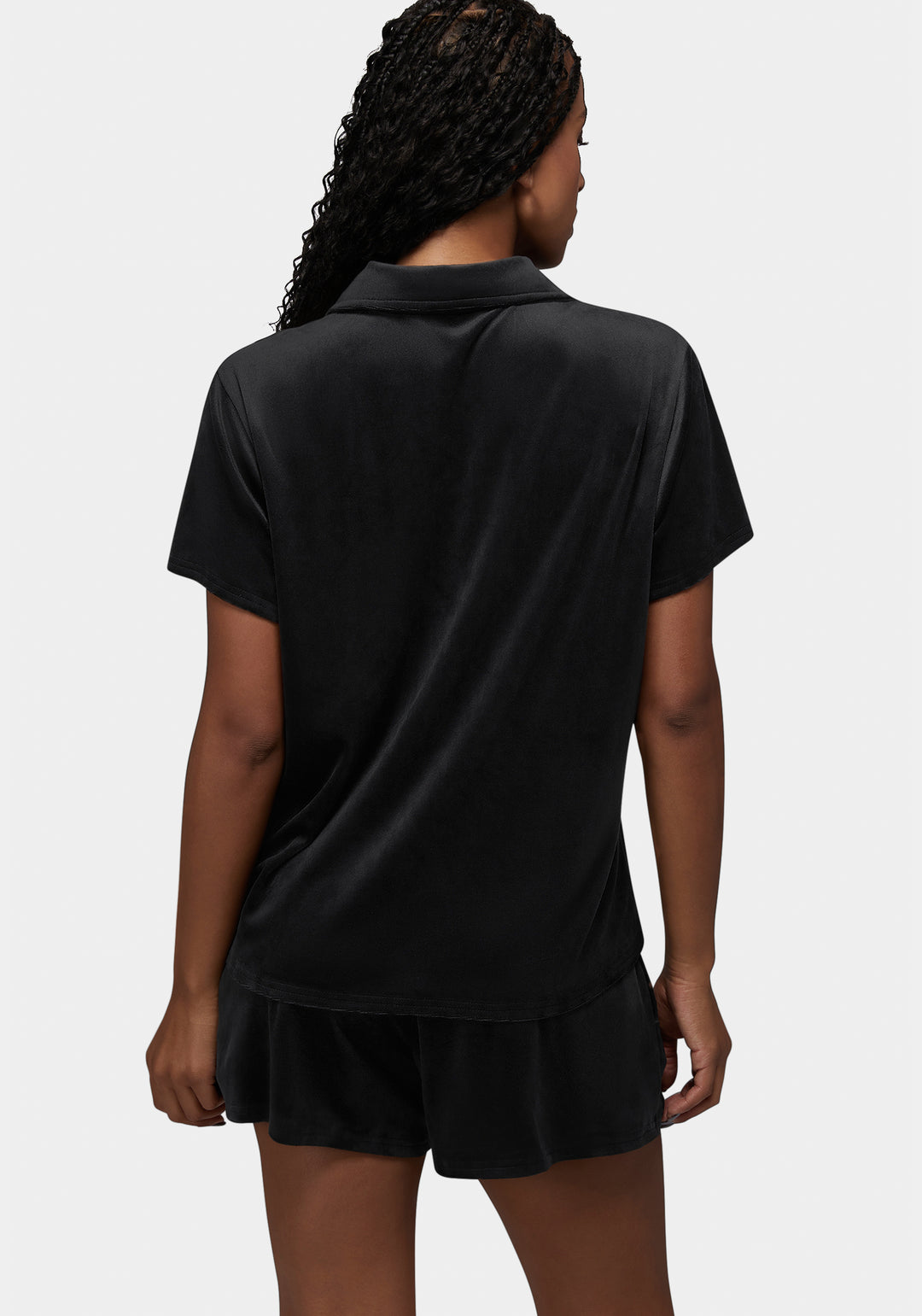 Back View-Cici Short Set-Black Beauty