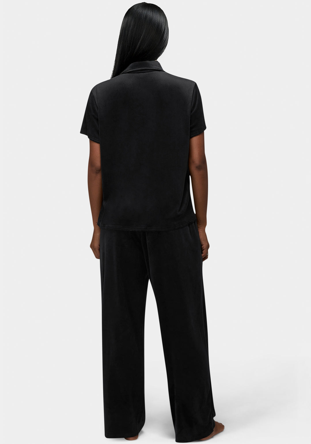 Back View-Cici Pant Set-Black Beauty