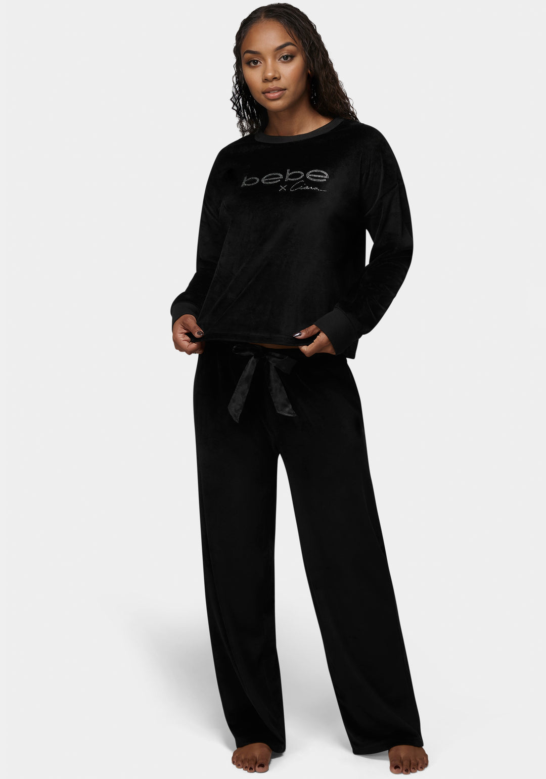 Front View-Low Key Lounge Set-Black Beauty