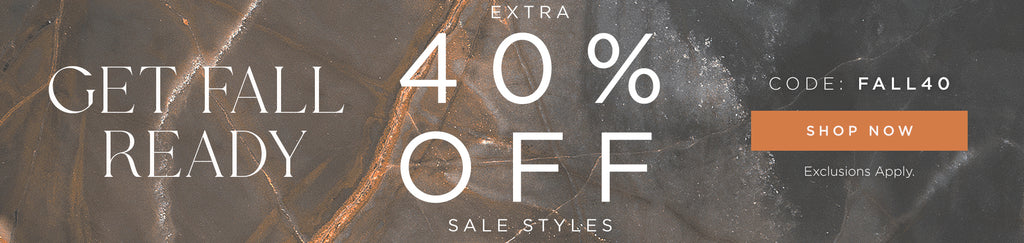 Use code FALL40 for extra 40% off Sale Styles