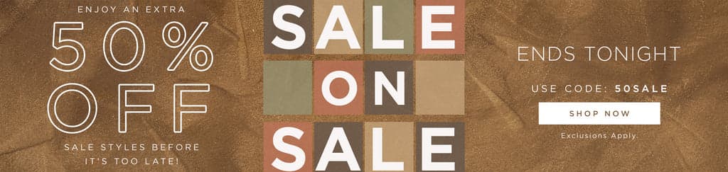 Shop Extra 50% OFF Sale on Sale | Code: 50SALE