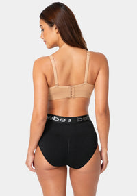 Back View-Seamless Shaping Brief 3-Pack - Medium Control-BLACK