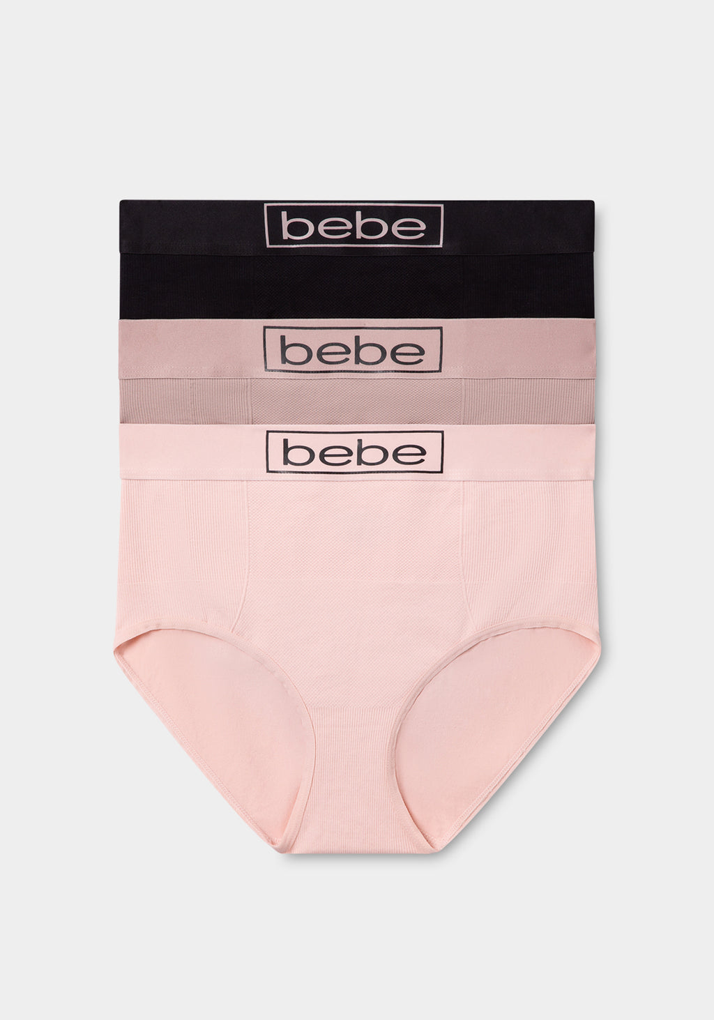 Seamless Shaping Brief 3-Pack - Medium Control (Blush)