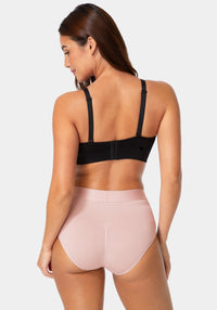 Back View-Seamless Shaping Brief 3-Pack - Medium Control (Blush)-EVENING BLUSH