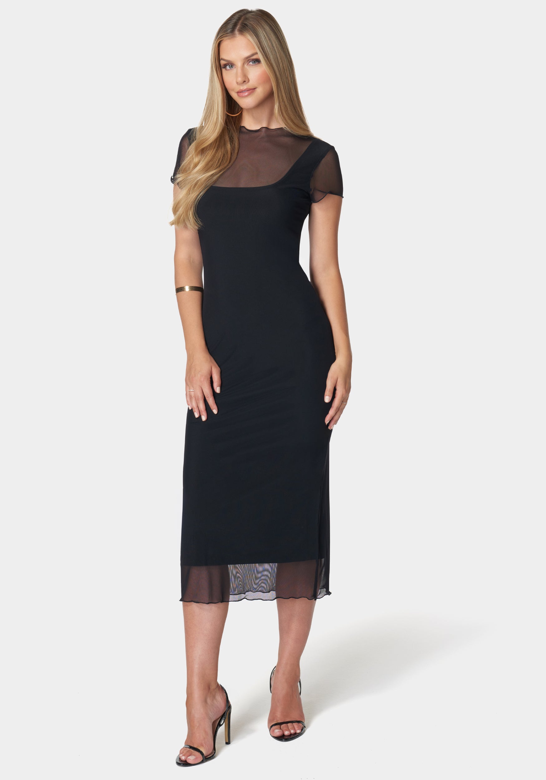 Brooklyn Mesh Maxi Dress – bebe