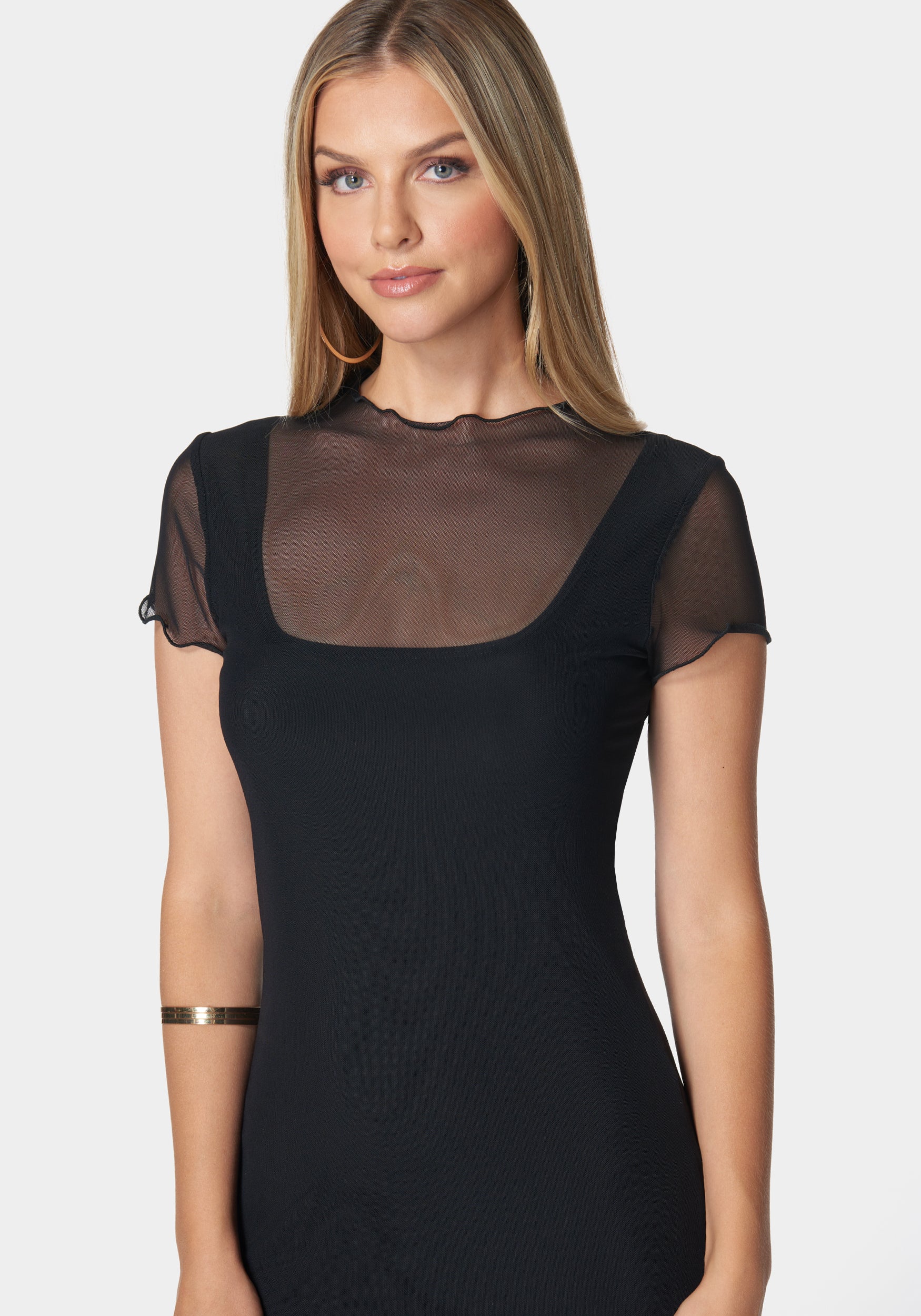 Brooklyn Mesh Maxi Dress – bebe