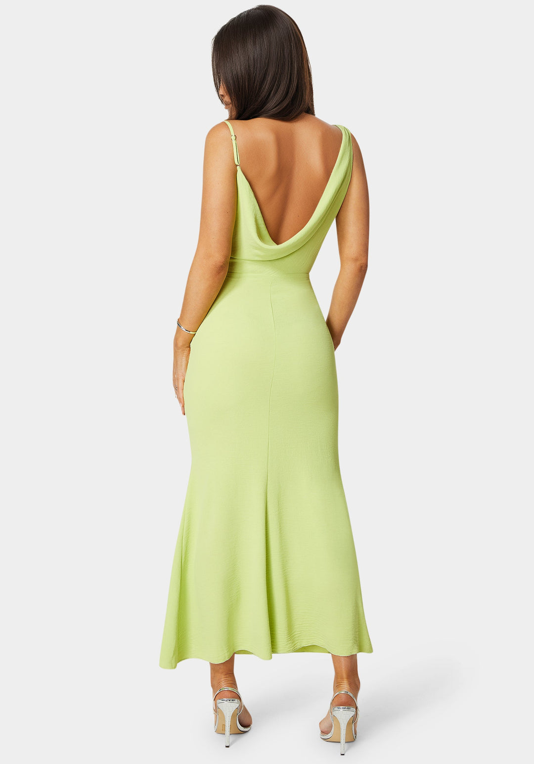 Cowl Neck Lime Green Cami Dress Airflow Cowl Maxi Dress In Lime Bebe Cowl Neck Lime Green Cami Dress Airflow Cowl Maxi Dress In Lime Bebe