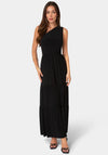 Jersey One Shoulder Tiered Maxi Dress
