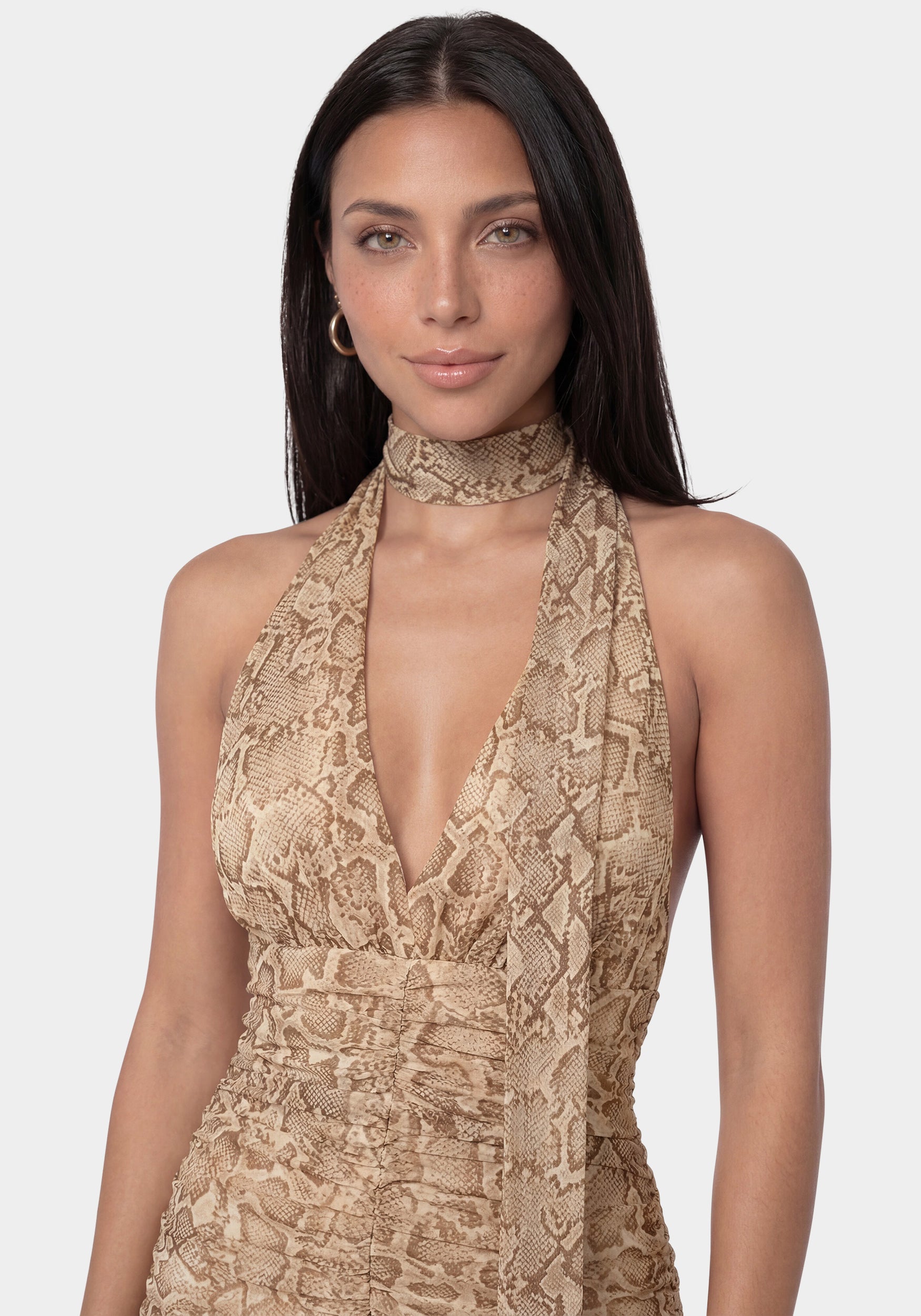 Other View - Animal Print Maxi Dress