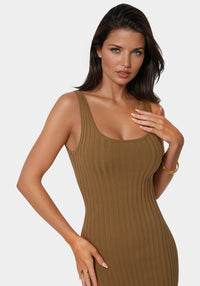 Other View-Crochet U-Neck Maxi Dress-Amber