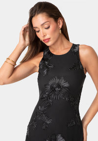 Other View-Soutache Racer Aline Maxi Dress-Black