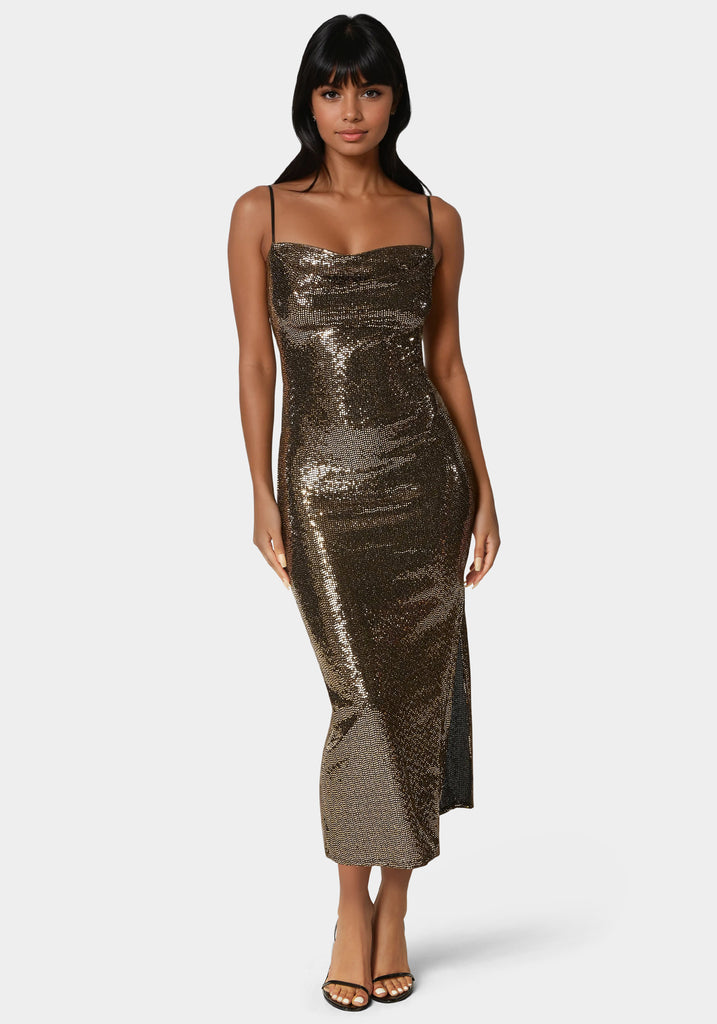 Spaghetti Gown Long Slim Maxi – bebe