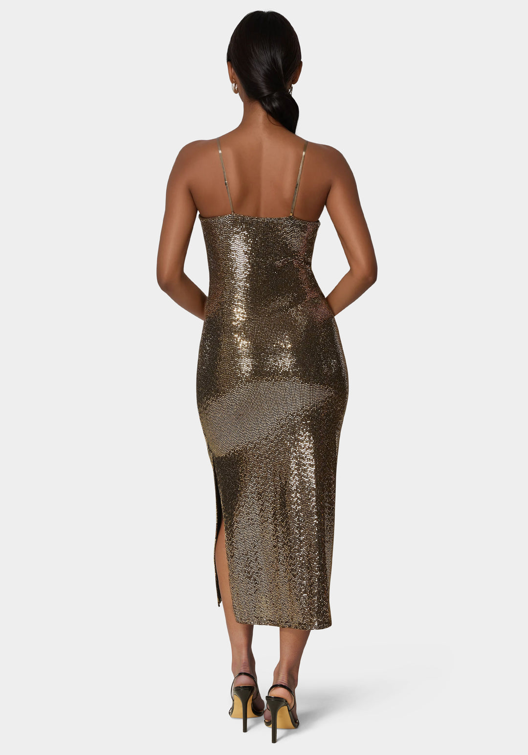 Spaghetti Gown Long Slim Maxi bebe Spaghetti Gown Long Slim Maxi bebe