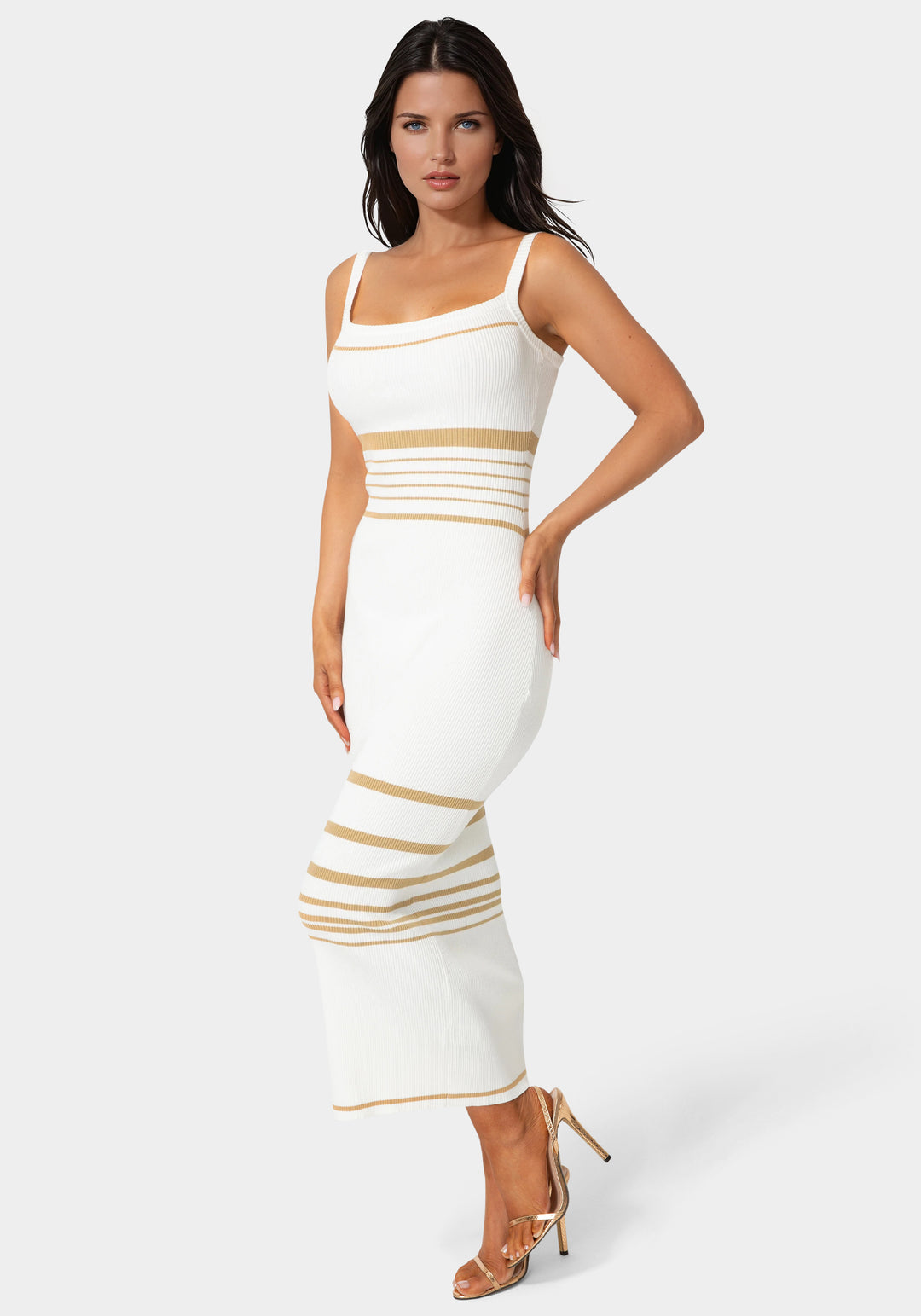 Bebe Women's Illusion Sweater Bodycon Maxi Dress Bebe Women's Illusion Sweater Bodycon Maxi Dress