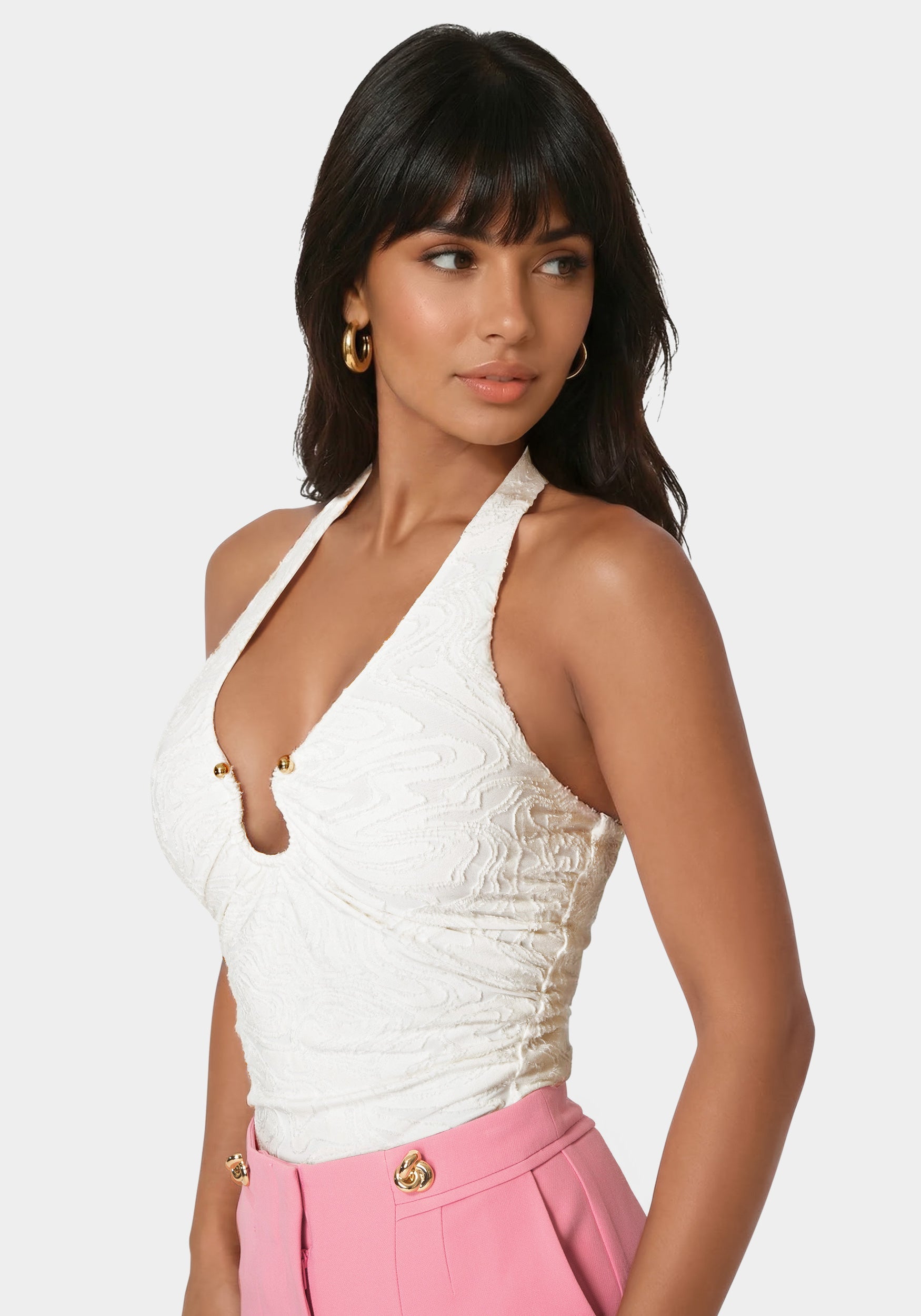 Halter Neck Knit Bodysuit – bebe