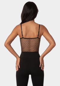 Back View-Monogram Mesh + Ity-Black
