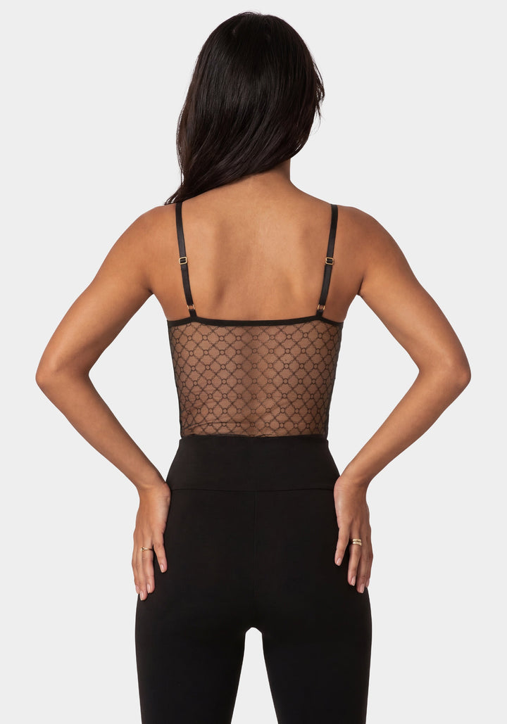 Back View-Monogram Mesh + Ity-Black