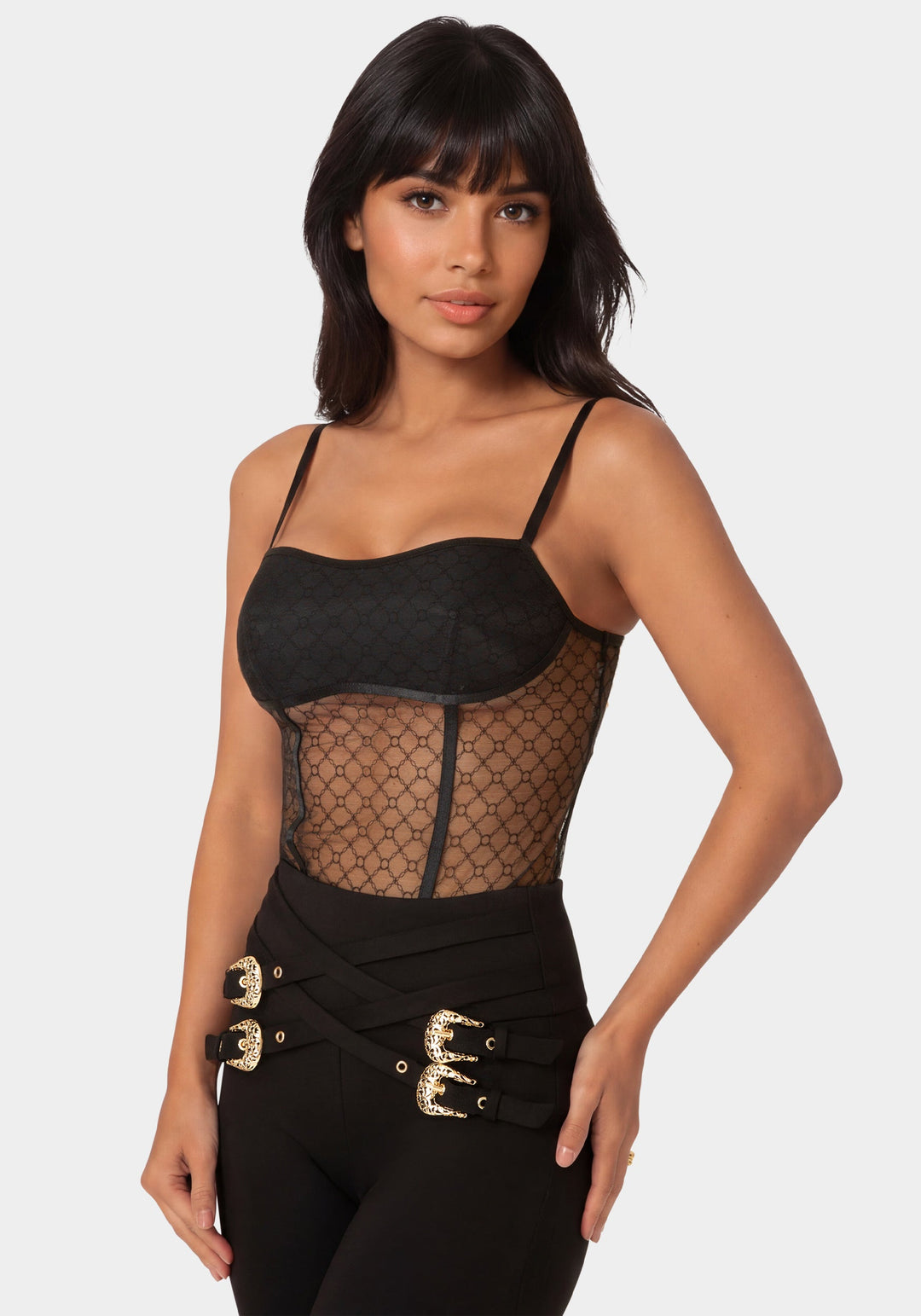 Detail View-Monogram Mesh + Ity-Black