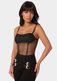 Detail View-Monogram Mesh + Ity-Black