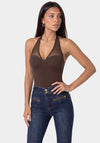STRETCH HALTER BODYSUIT