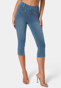Front View-CAPRI JEGGING-MEDIUM BLUE WASH