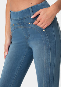 Side View-CAPRI JEGGING-MEDIUM BLUE WASH