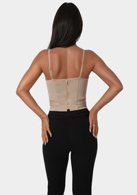 Back view - Stretch Corset Top - Bare Affair