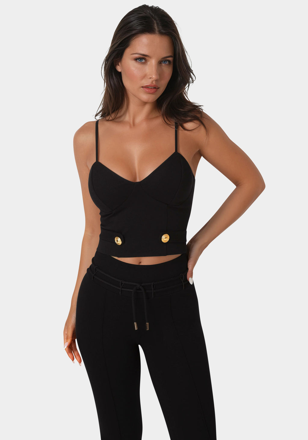 Additional view - Stretch Corset Top - Black