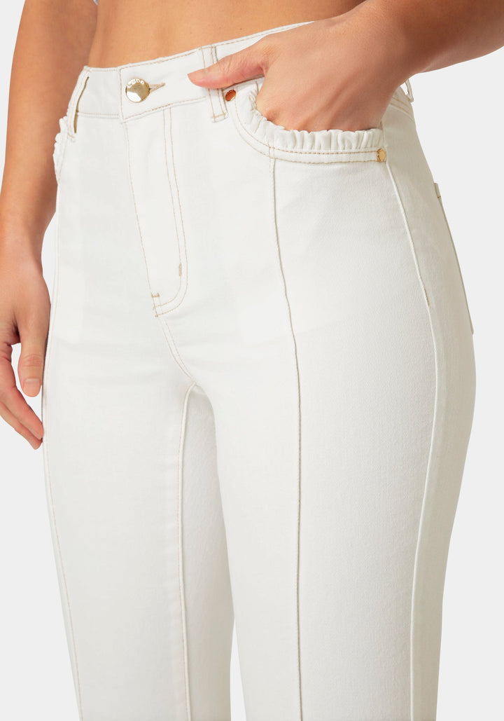 Other View-Natural Waist Ankle Lenght Boot Cut Jeans-Blue Obession Wash