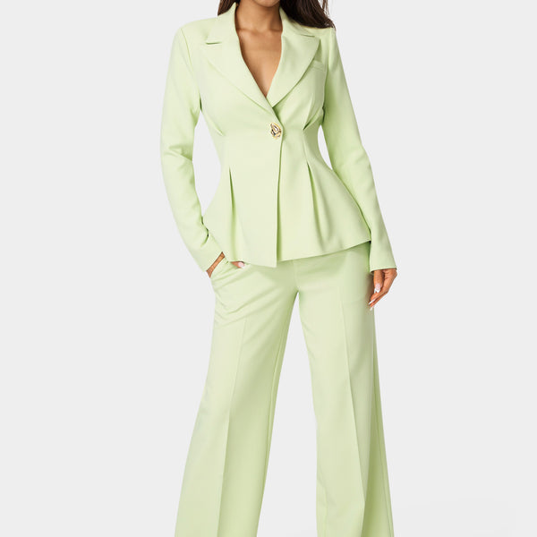 Additional view - Tailored Pleat Details Blazer - Mint To Be