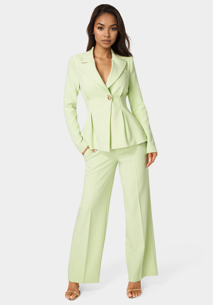 Additional view - Tailored Pleat Details Blazer - Mint To Be
