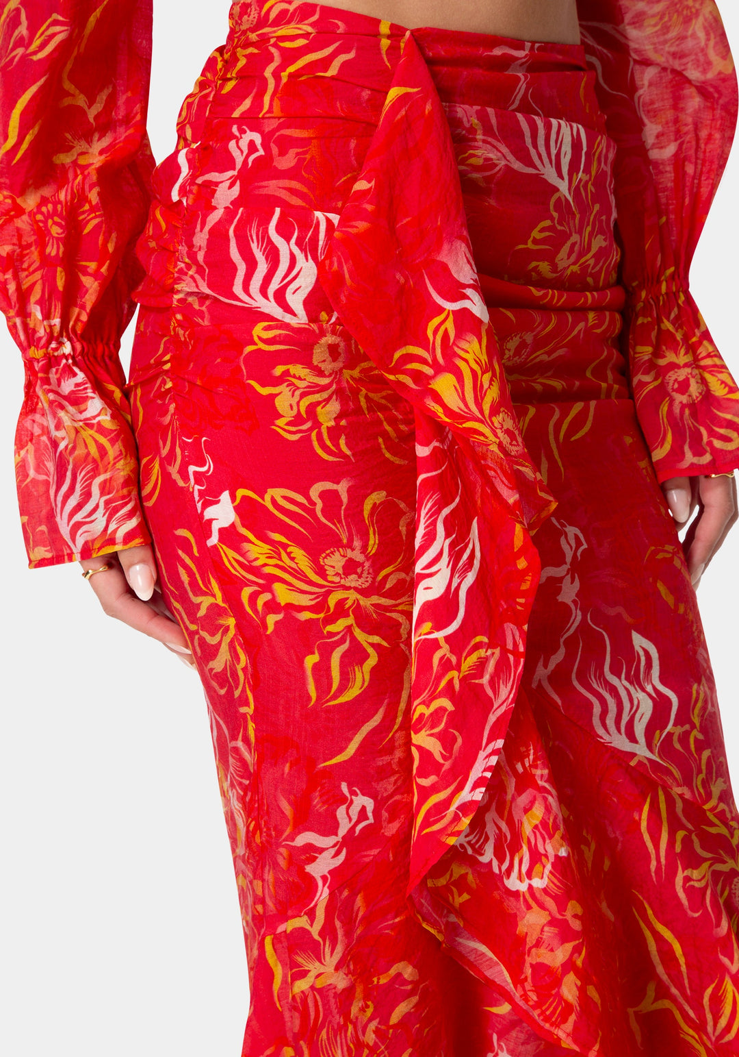 Other View-FLOWY FLARED SKIRT-ISLABLOOM