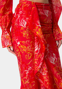 Other View-FLOWY FLARED SKIRT-ISLABLOOM
