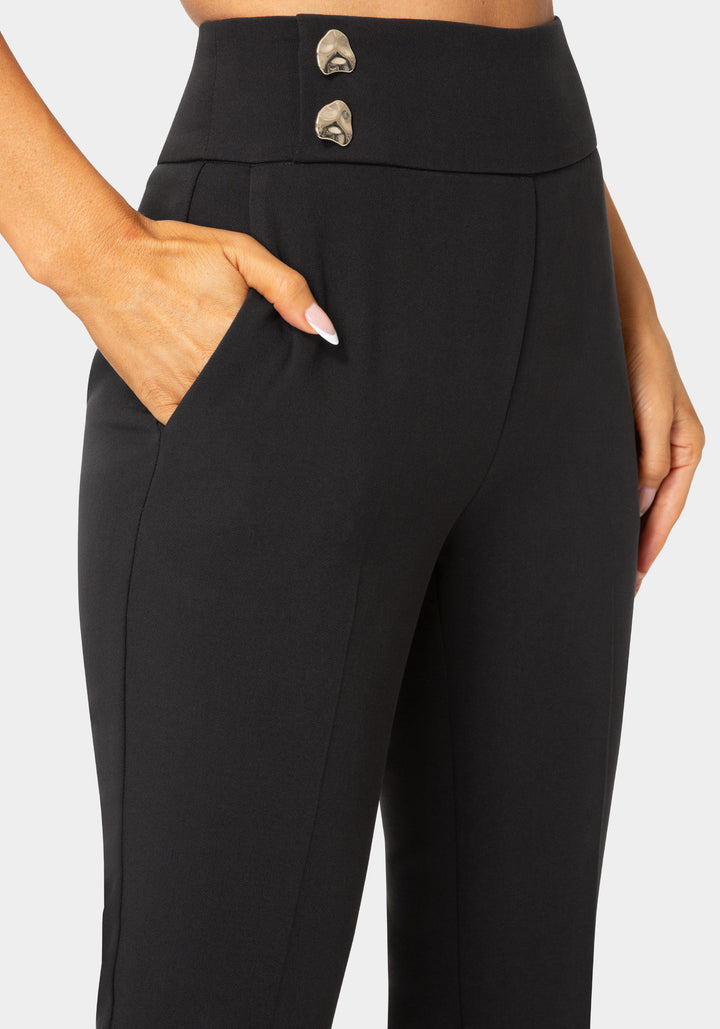 Other View-Natural Waist Cropped Flared Pant-Black