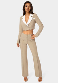 Additional view - High Waist Corset Illusion Straight Leg Pant - Bare Affair