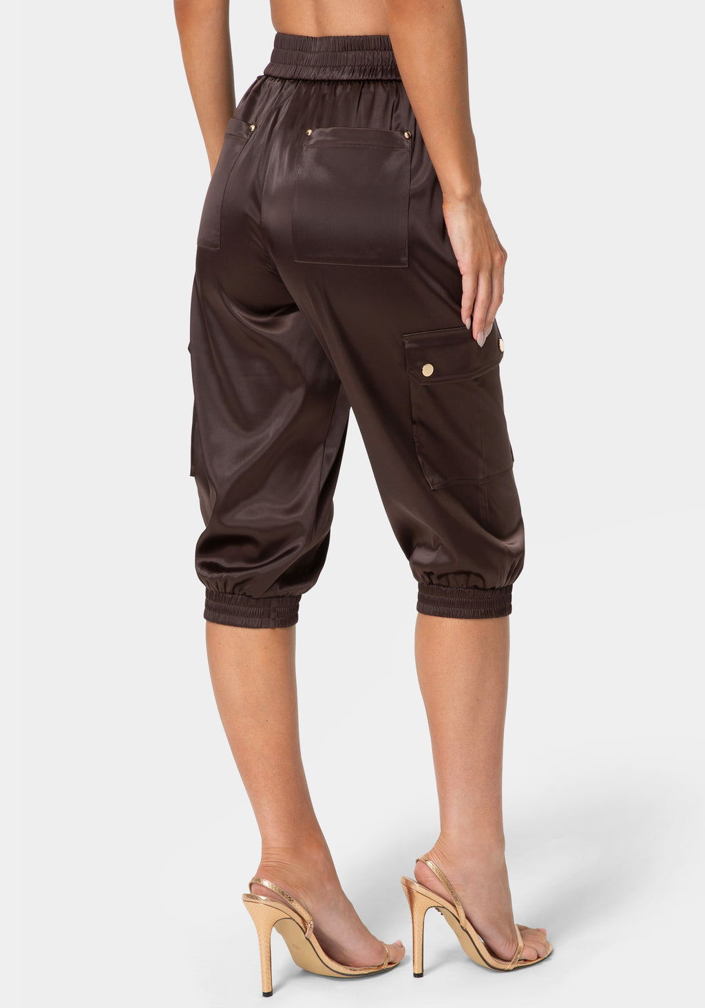 Back View-CAPRI CARGO JOGGER-CHOCOLATE MARTINI