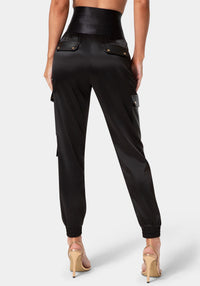 Back View-CARGO JOGGER-BLACK